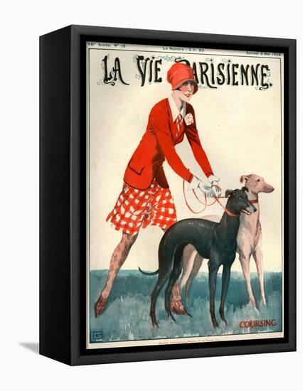 1920s France La Vie Parisienne Magazine Cover-null-Framed Stretched Canvas