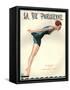 1920s France La Vie Parisienne Magazine Cover-null-Framed Stretched Canvas