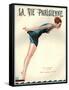 1920s France La Vie Parisienne Magazine Cover-null-Framed Stretched Canvas