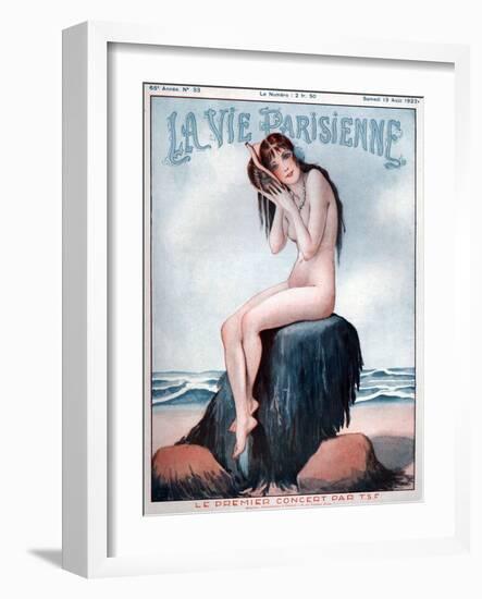 1920s France La Vie Parisienne Magazine Cover-null-Framed Giclee Print