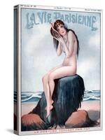 1920s France La Vie Parisienne Magazine Cover-null-Stretched Canvas