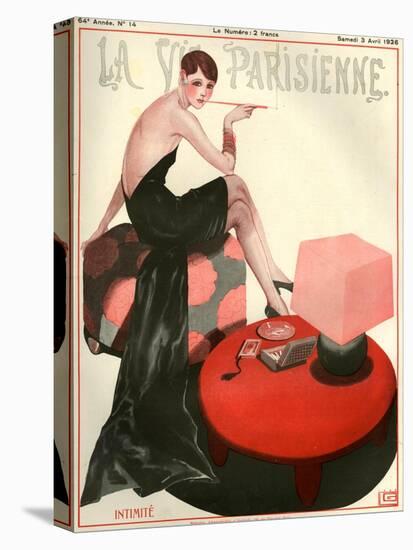 1920s France La Vie Parisienne Magazine Cover-null-Stretched Canvas