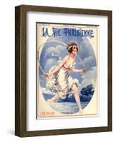 1920s France La Vie Parisienne Magazine Cover-null-Framed Giclee Print