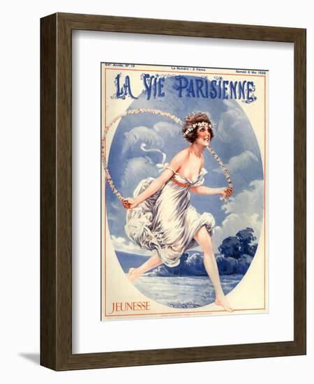 1920s France La Vie Parisienne Magazine Cover-null-Framed Giclee Print