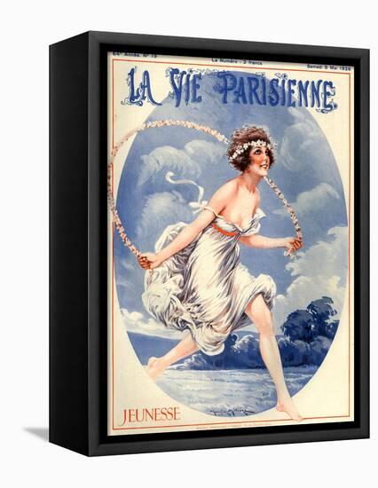 1920s France La Vie Parisienne Magazine Cover-null-Framed Stretched Canvas