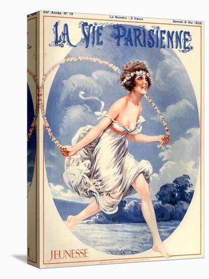 1920s France La Vie Parisienne Magazine Cover-null-Stretched Canvas