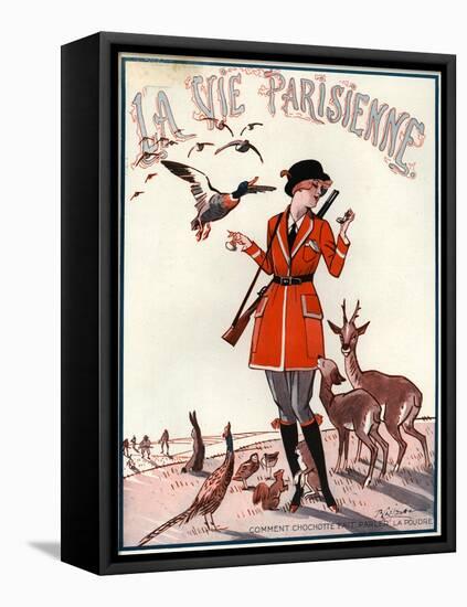 1920s France La Vie Parisienne Magazine Cover-null-Framed Stretched Canvas