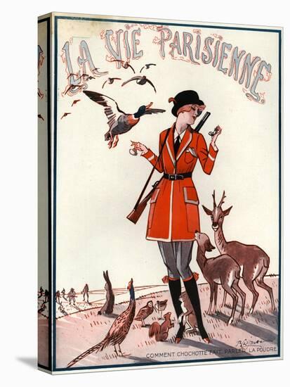 1920s France La Vie Parisienne Magazine Cover-null-Stretched Canvas