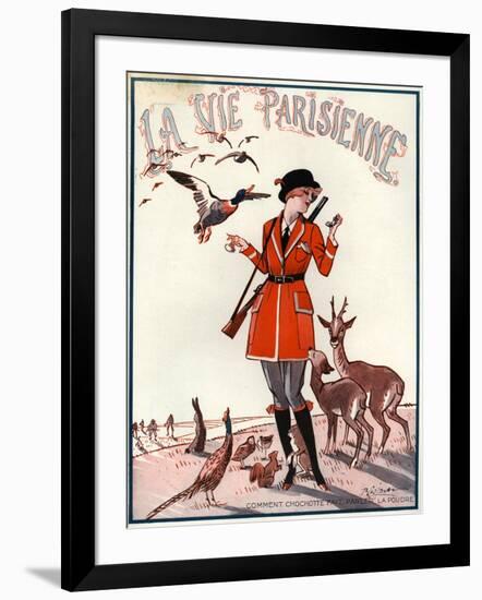 1920s France La Vie Parisienne Magazine Cover-null-Framed Giclee Print