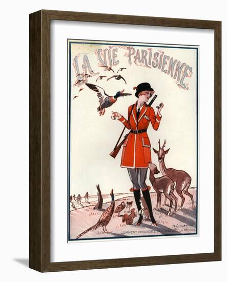 1920s France La Vie Parisienne Magazine Cover-null-Framed Giclee Print