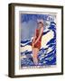 1920s France La Vie Parisienne Magazine Cover-null-Framed Giclee Print