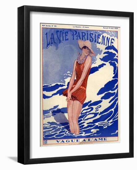 1920s France La Vie Parisienne Magazine Cover-null-Framed Giclee Print