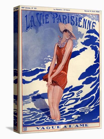 1920s France La Vie Parisienne Magazine Cover-null-Stretched Canvas