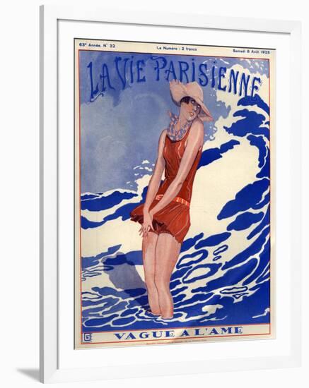 1920s France La Vie Parisienne Magazine Cover-null-Framed Giclee Print