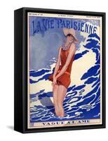 1920s France La Vie Parisienne Magazine Cover-null-Framed Stretched Canvas