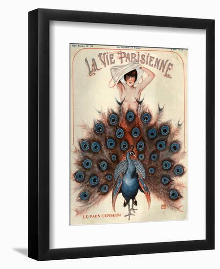 1920s France La Vie Parisienne Magazine Cover-null-Framed Giclee Print