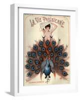 1920s France La Vie Parisienne Magazine Cover-null-Framed Premium Giclee Print
