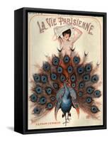 1920s France La Vie Parisienne Magazine Cover-null-Framed Stretched Canvas