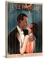 1920s France La Vie Parisienne Magazine Cover-null-Stretched Canvas