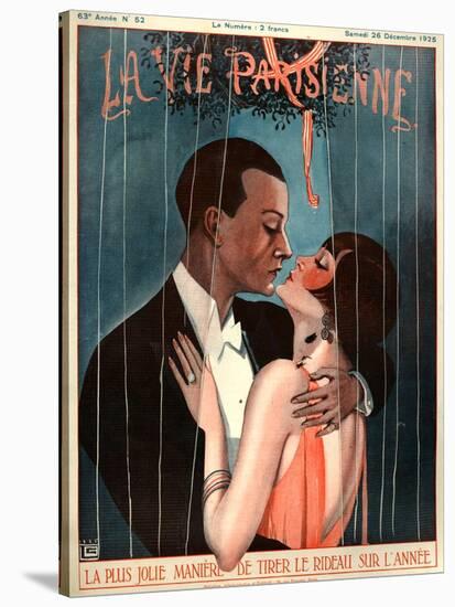 1920s France La Vie Parisienne Magazine Cover-null-Stretched Canvas