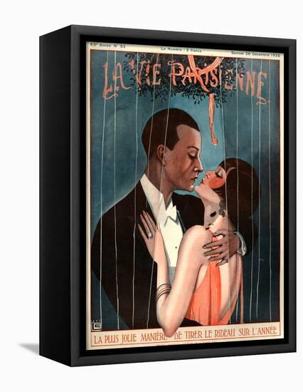 1920s France La Vie Parisienne Magazine Cover-null-Framed Stretched Canvas