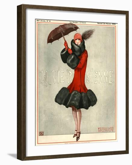 1920s France La Vie Parisienne Magazine Cover-null-Framed Giclee Print