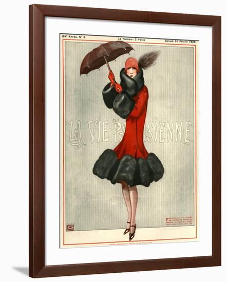 1920s France La Vie Parisienne Magazine Cover-null-Framed Giclee Print