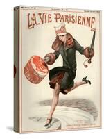 1920s France La Vie Parisienne Magazine Cover-null-Stretched Canvas