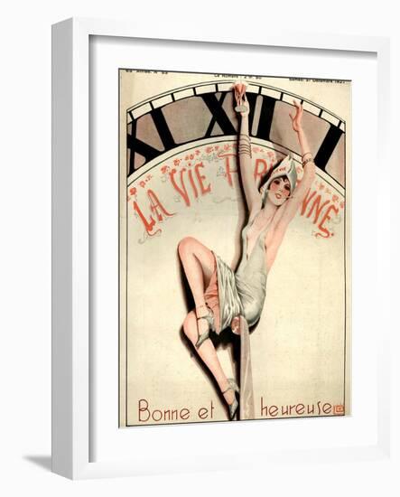 1920s France La Vie Parisienne Magazine Cover-null-Framed Giclee Print