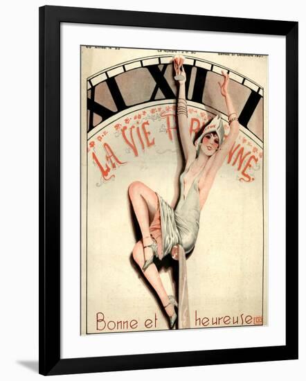 1920s France La Vie Parisienne Magazine Cover-null-Framed Premium Giclee Print