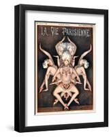 1920s France La Vie Parisienne Magazine Cover-null-Framed Giclee Print