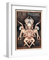 1920s France La Vie Parisienne Magazine Cover-null-Framed Giclee Print