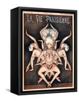 1920s France La Vie Parisienne Magazine Cover-null-Framed Stretched Canvas