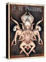 1920s France La Vie Parisienne Magazine Cover-null-Stretched Canvas