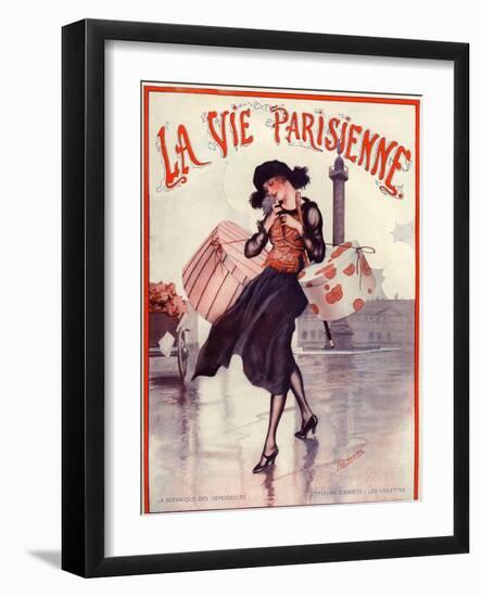 1920s France La Vie Parisienne Magazine Cover-null-Framed Giclee Print