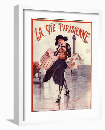 1920s France La Vie Parisienne Magazine Cover-null-Framed Giclee Print