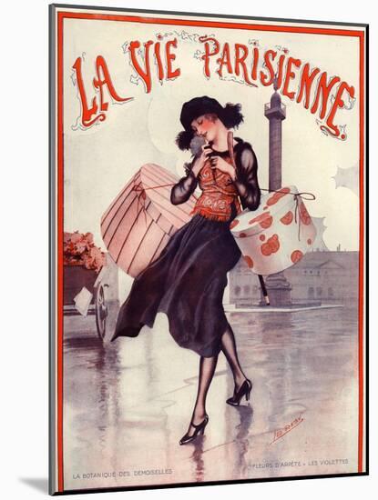 1920s France La Vie Parisienne Magazine Cover-null-Mounted Giclee Print