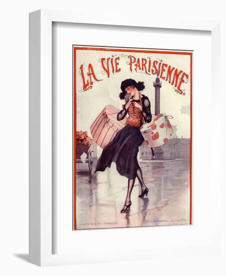 1920s France La Vie Parisienne Magazine Cover-null-Framed Giclee Print