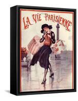 1920s France La Vie Parisienne Magazine Cover-null-Framed Stretched Canvas