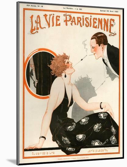 1920s France La Vie Parisienne Magazine Cover-null-Mounted Giclee Print