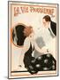 1920s France La Vie Parisienne Magazine Cover-null-Mounted Premium Giclee Print
