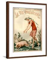 1920s France La Vie Parisienne Magazine Cover-null-Framed Giclee Print