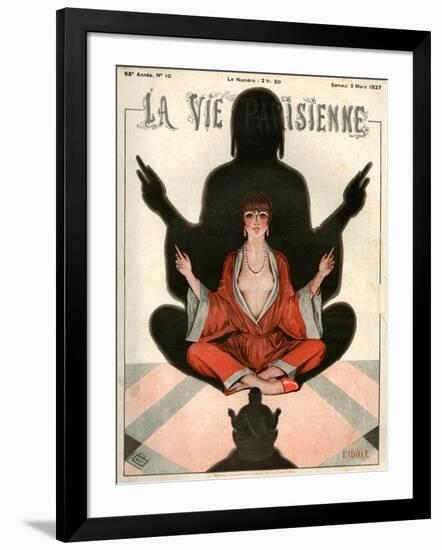 1920s France La Vie Parisienne Magazine Cover-null-Framed Giclee Print