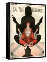 1920s France La Vie Parisienne Magazine Cover-null-Framed Stretched Canvas