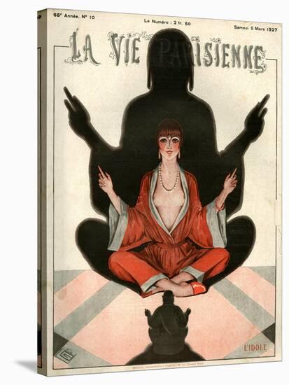 1920s France La Vie Parisienne Magazine Cover-null-Stretched Canvas