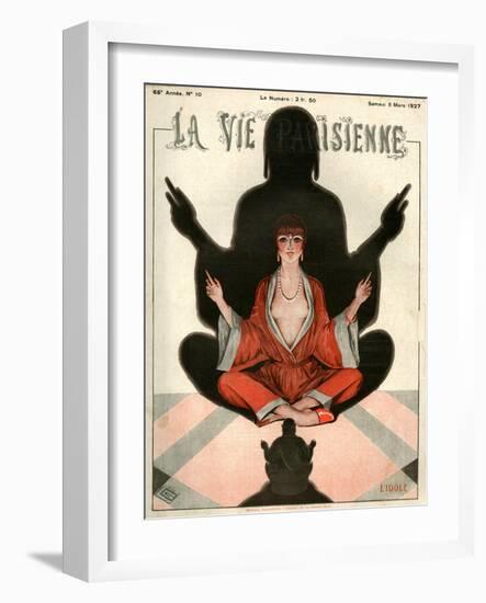 1920s France La Vie Parisienne Magazine Cover-null-Framed Giclee Print