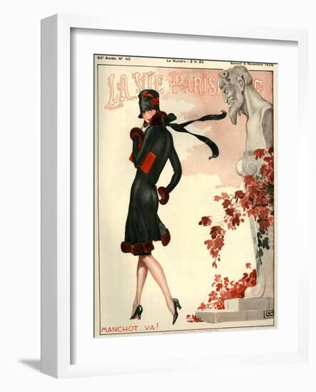 1920s France La Vie Parisienne Magazine Cover-null-Framed Giclee Print