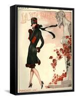 1920s France La Vie Parisienne Magazine Cover-null-Framed Stretched Canvas