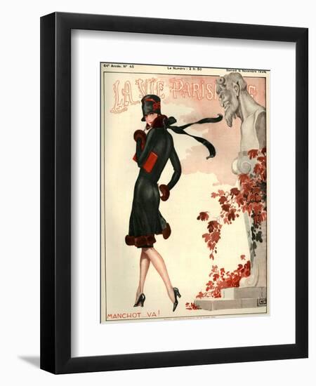 1920s France La Vie Parisienne Magazine Cover-null-Framed Giclee Print