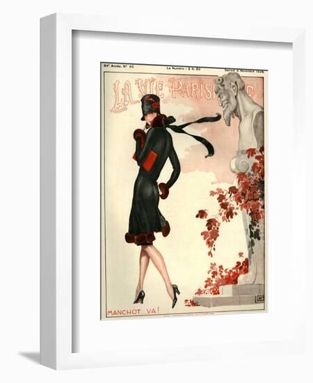 1920s France La Vie Parisienne Magazine Cover-null-Framed Giclee Print